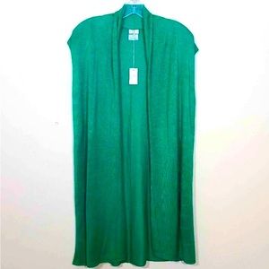 Ly Lexi York 100% Bamboo Sleeveless Cardigan